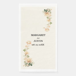 Vintage bruiloft Lotus Bloem Servet