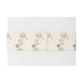 Vintage bruiloft Lotus Bloem Uitnodigingen Wikkel (Achterkant Voorbeeld)