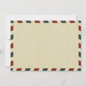 Vintage bruiloft luchtpost | repetitiediner kaart (Achterkant)