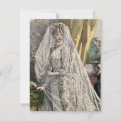 Vintage bruiloft portret Vrijgezellenfeest Kaart (Voorkant)