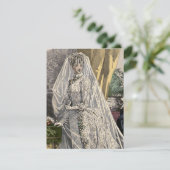 Vintage bruiloft portret Vrijgezellenfeest Kaart (Staand voorkant)