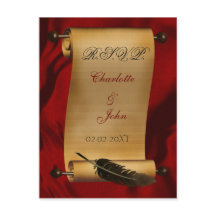 vintage bruiloft rsvp kaart