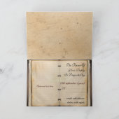 vintage bruiloft rsvp - kaarten (Binnen)