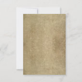 vintage bruiloft RSVP kaarten met string lichten Kaartje (Achterkant)