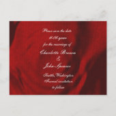 Vintage bruiloft Save the date aankondiging (Achterkant)