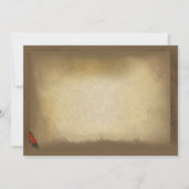 Vintage bruiloft thema Aangepaste uitnodigingen (Achterkant)