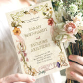 Vintage bruiloft uitnodigingen Art Nouveau Deco