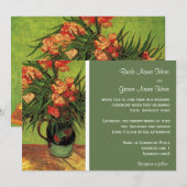 Vintage bruiloft uitnodigingen Vincent van Gogh (Voorkant / Achterkant)