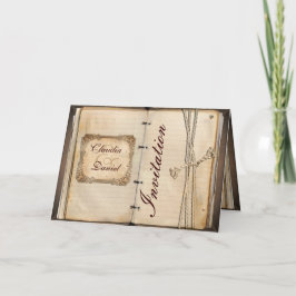 Vintage bruiloft Uitnodigingskaarten