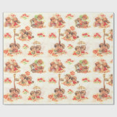 Vintage bruiloft Verloving Jubileum speels Cadeaupapier (Vlak)