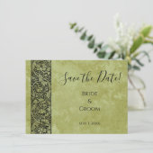 Vintage bruiloft, Victoriaans bloemenrol Kaart (Staand voorkant)