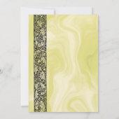 Vintage bruiloft, Victoriaans bloemenrol Kaart (Achterkant)