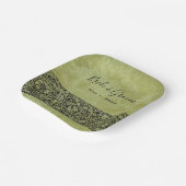 Vintage bruiloft, Victoriaans bloemenrol Papieren Bordje (Gebogen)