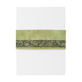 Vintage bruiloft, Victoriaans bloemenrol Uitnodigingen Wikkel (Achterkant Voorbeeld)