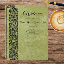 Vintage bruiloft, Victoriaans bloemenrolprogramma