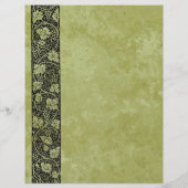 Vintage bruiloft, Victoriaans druivenstok programm (Achterkant)