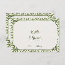 Vintage bruiloft, Victoriaans wilg bladeren patroo