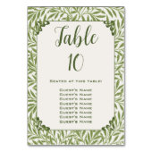 Vintage bruiloft, Victoriaans wilg bladeren patroo Kaart (Voorkant)