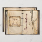 Vintage bruiloft zonder "49" op de rechterbovenhoe kaart (Voorkant / Achterkant)