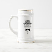 Vintage bruiloftsbruidsjonker bierpul (Links)