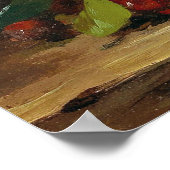 Vintage Brunel-Neuville Pansies en Primroses Poster (Hoek)