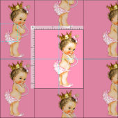 Vintage Brunette Little Princess Stof (Delen)