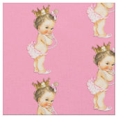 Vintage Brunette Little Princess Stof (Close Up)