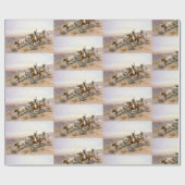 Vintage Buccaroos Charles Marion Russell Cadeaupapier (Vlak)