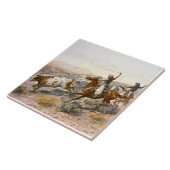 Vintage Buccaroos Charles Marion Russell Tegeltje (Zijkant)