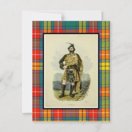 Vintage Buchanan Schotse Clansman Illustratie