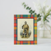 Vintage Buchanan Schotse Clansman Illustratie (Staand voorkant)
