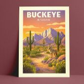 Vintage Buckeye Arizona Briefkaart