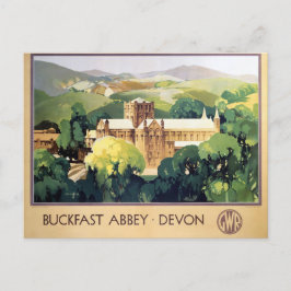 Vintage Buckfast Abbey Klooster British Railways Briefkaart