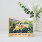 Vintage Buckfast Abbey Klooster British Railways Briefkaart (Staand voorkant)