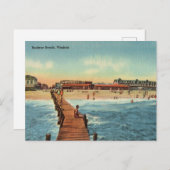 Vintage, Buckroe Beach, Virginia Briefkaart (Voorkant / Achterkant)