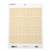 Vintage Buckskin Sjabloon leerlooster Etiket (Full Sheet)