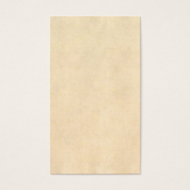 Vintage Buckskin Sjabloon leerlooster Visitekaartjes (Voorkant)