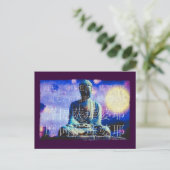 Vintage Buddha Briefkaart (Staand voorkant)