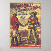 Vintage Buffalo Bill Poster (Voorkant)