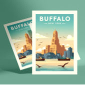 Vintage Buffalo Briefkaart