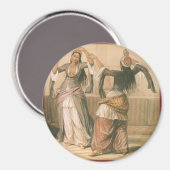 "Vintage Buikdanser" Magneet (Voorkant / Achterkant)