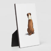 Vintage Bulldog Rear View Illustration Dog Lover G Fotoplaat (Zijkant)