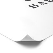 Vintage Bunny Baby Shower Welcome Poster (Hoek)