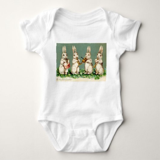 Vintage Bunny Musicians Romper (Voorkant)