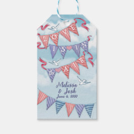 Vintage Bunting Wedding or Shower Favor Tags Cadeaulabel