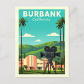 Vintage Burbank California Briefkaart (Voorkant)