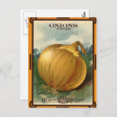 Vintage Burt-uienpakket Briefkaart (Voorkant / Achterkant)