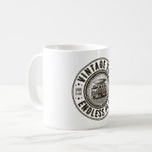 Vintage Bus Eindeloos Plan Koffiemok (Voorkant links)