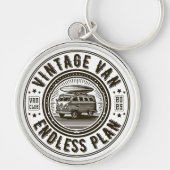 Vintage Bus Eindeloos Plan Sleutelhanger (Voorkant)