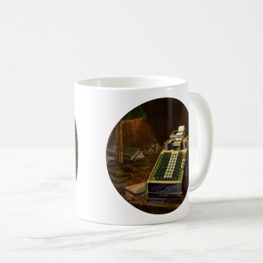 Vintage Business Comptometer Rekenmachine Koffiemok (Voorkant rechts)